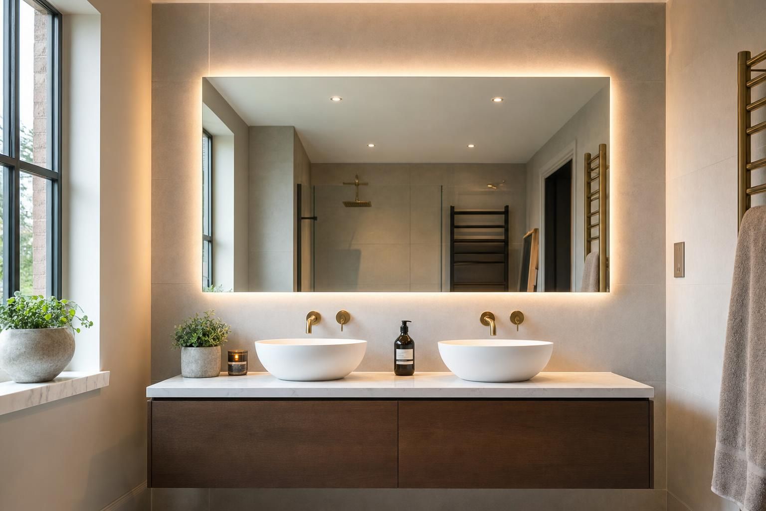 Backlit Bathroom Mirror Ideas for Homes That Add Depth Style and Better Lighting