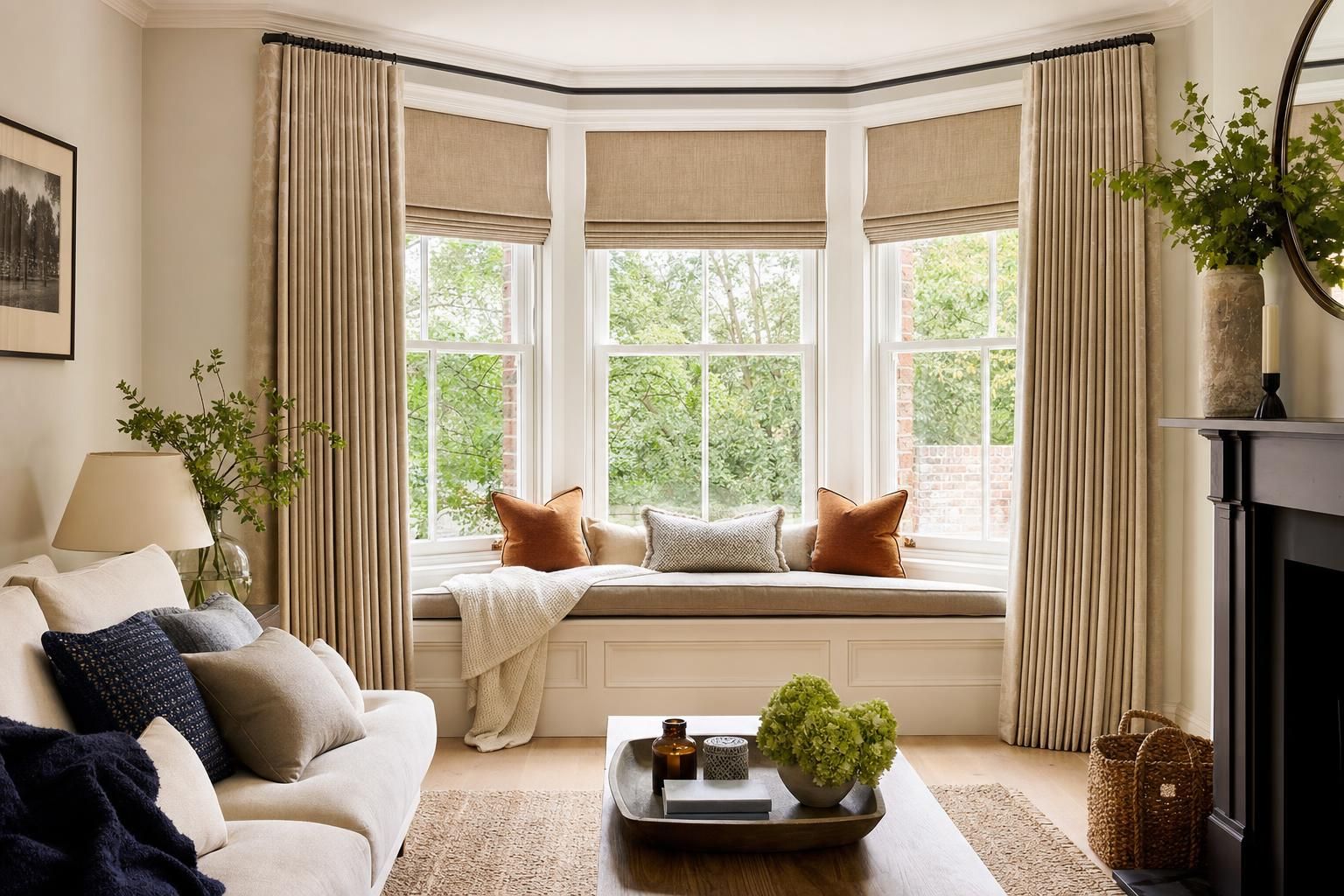 Clever Bay Window Dressing Ideas for UK Homes with Curtains Blinds and Window Seats