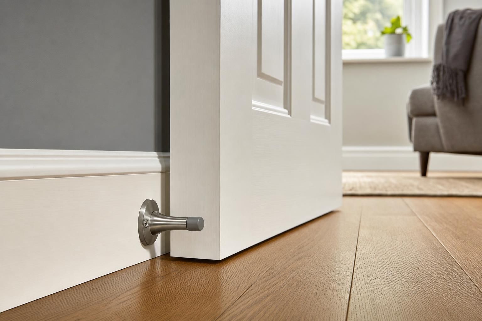 How to Fit Door Stops in a UK Home Without Damaging Walls or Skirting