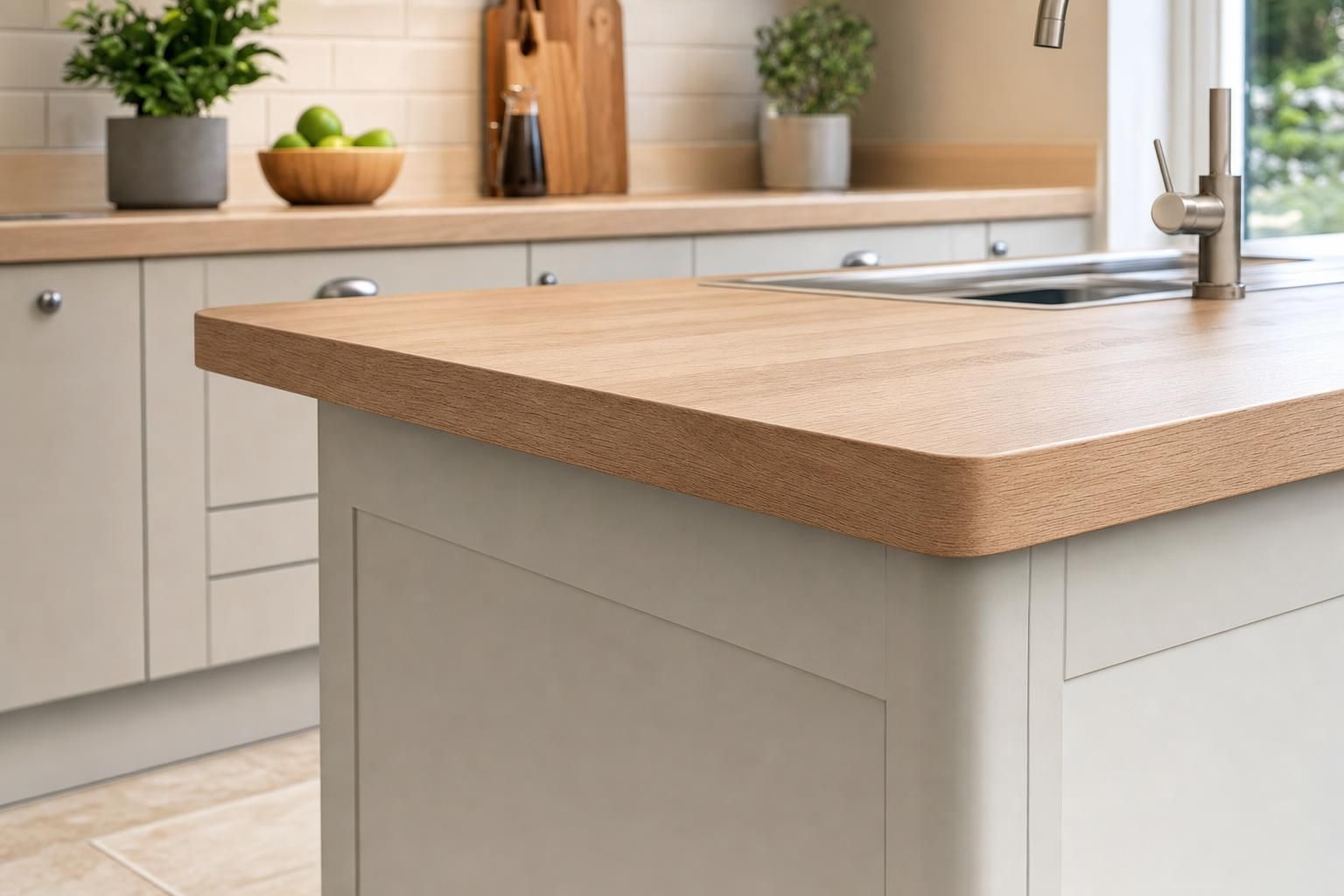 How to Fit a Kitchen Worktop End Cap for a Clean Water Resistant Finish