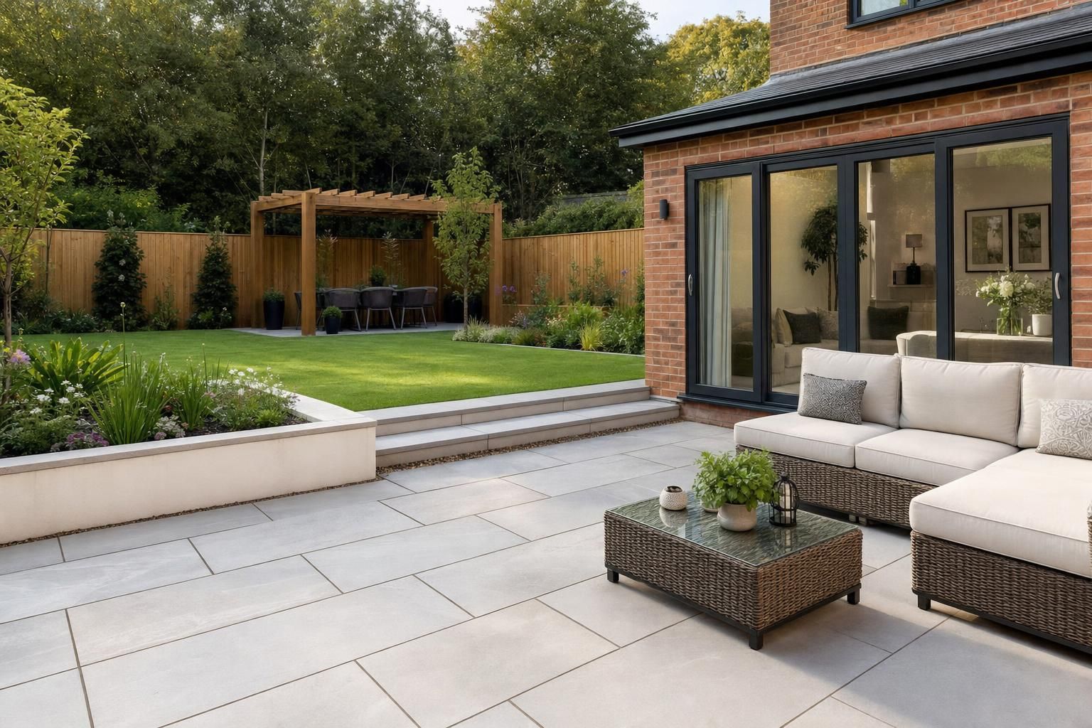 How Much Does Garden Landscaping Cost Per Square Metre in 2026? Patio, Turf and Groundworks Prices Explained