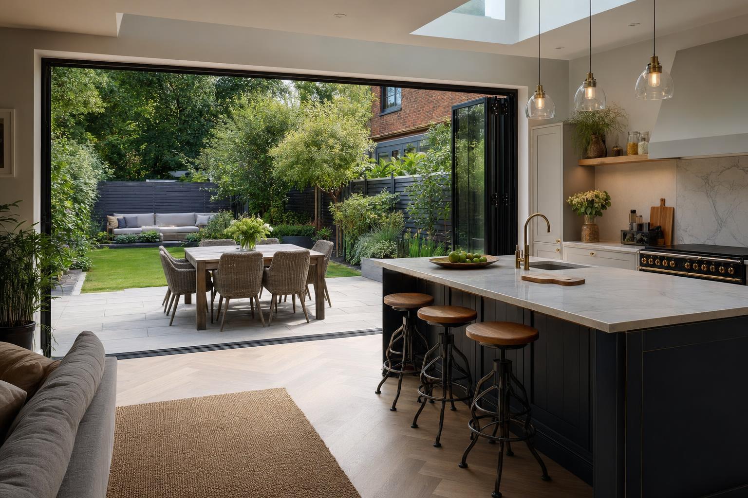 Indoor Outdoor Kitchen Ideas for Homes with Bifold Doors and Better Garden Flow