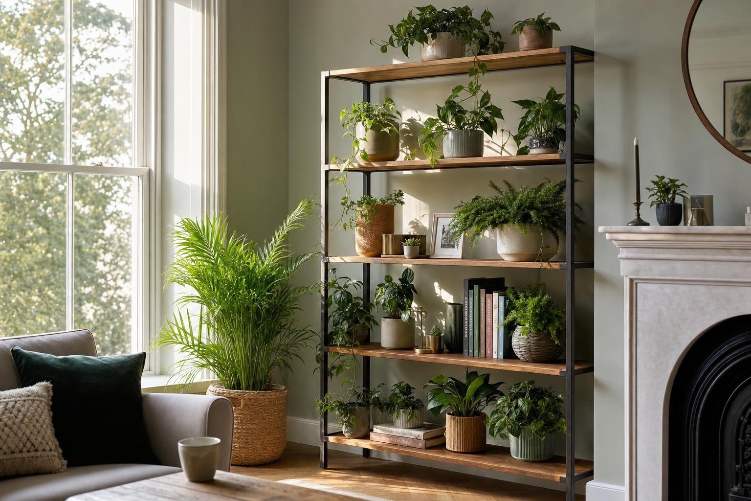 Indoor Plant Shelf Ideas for Homes That Add Height Texture and Natural Light