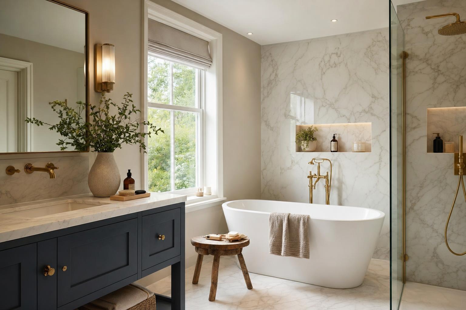 Marble Effect Bathroom Ideas for Homes That Look Elegant Without Feeling Cold