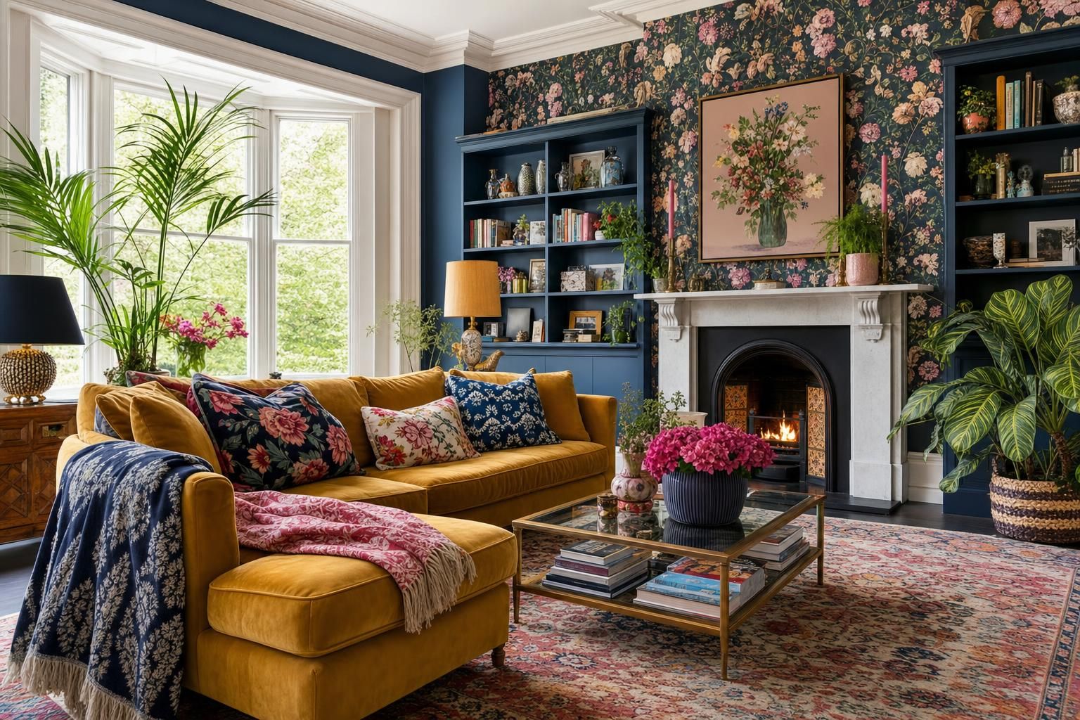 Maximalist Living Room Ideas for Homes with Pattern Colour and Curated Layers