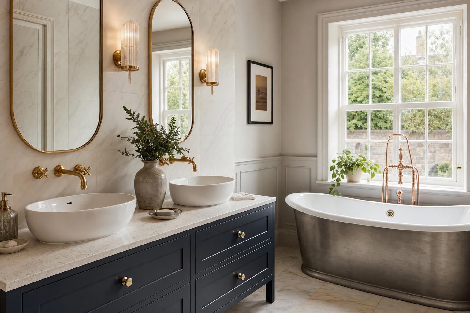 Mixed Metal Bathroom Ideas for a Layered and Timeless Look