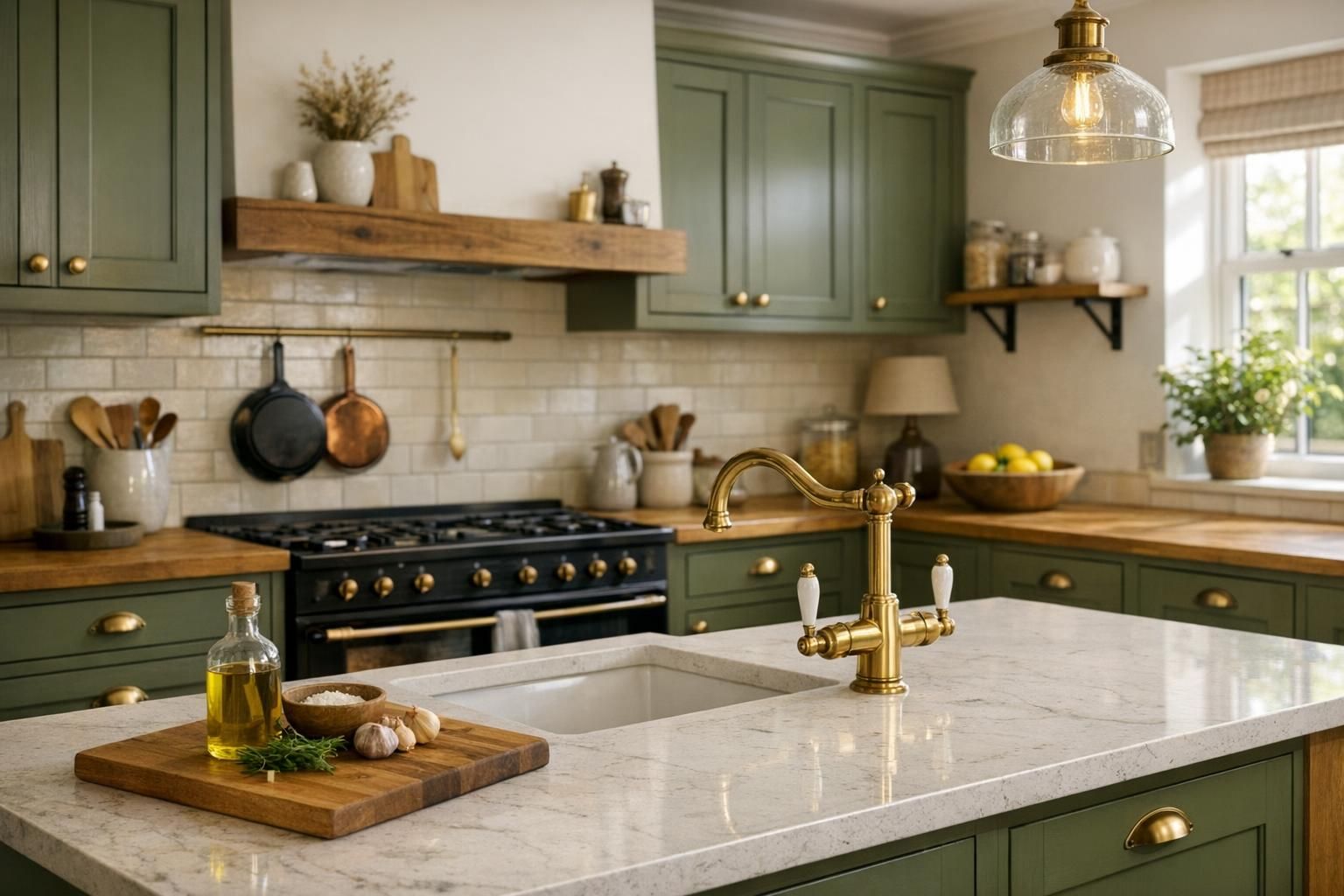 Olive Green Kitchen Ideas for UK Homes Cabinets Worktops and Hardware That Feel Warm and Timeless