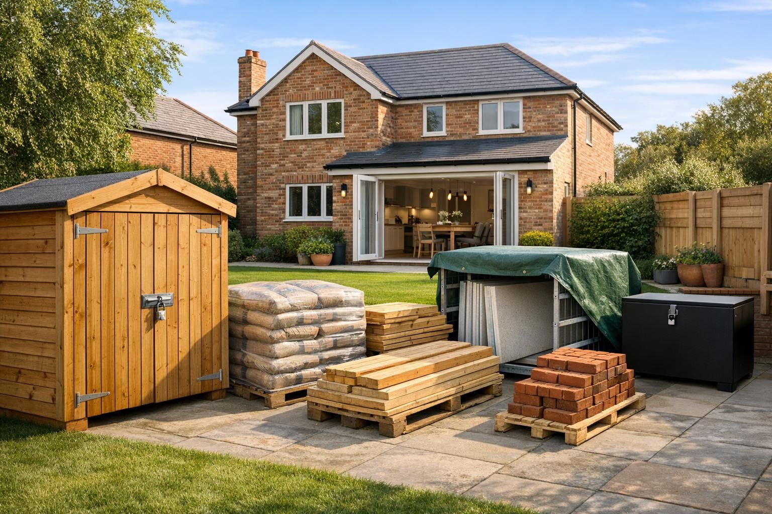 How to Plan Building Materials Storage for a Home Renovation Without Damage Delays or Theft