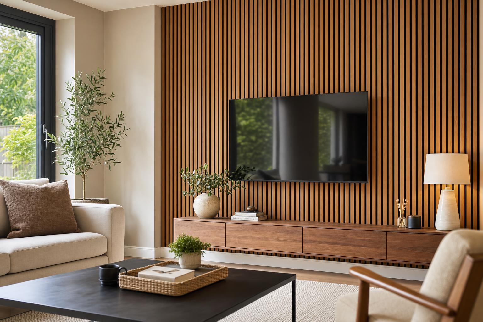 Slatted Wood Wall Ideas for Homes Warm Texture and Modern Character