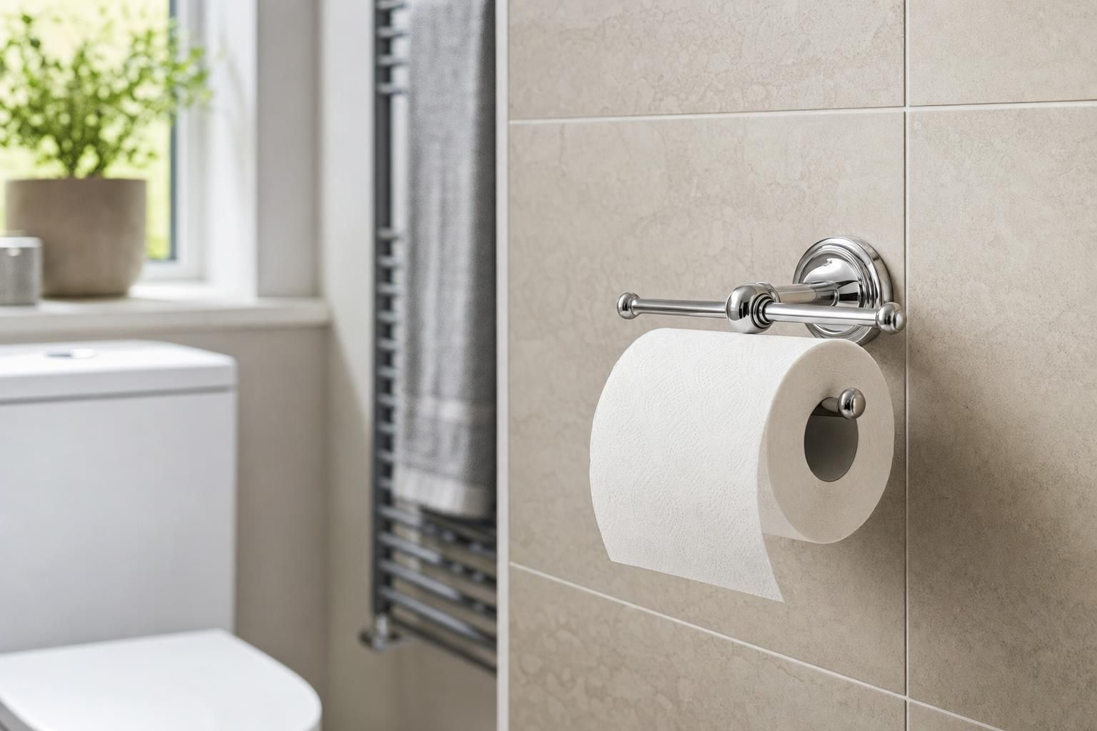 How to Fit a Toilet Roll Holder Securely on Tile or Plasterboard Walls