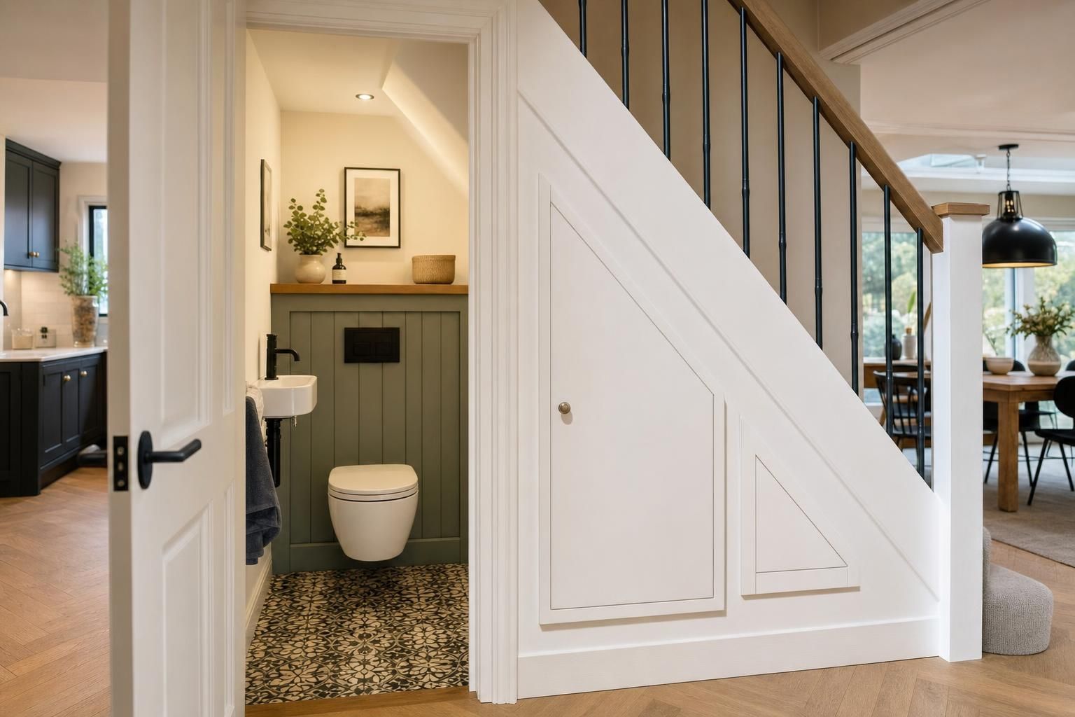 Under Stairs Toilet Ideas