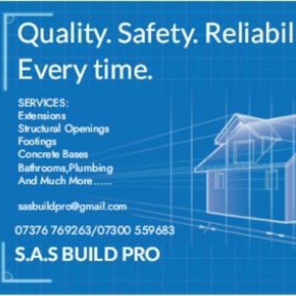 S.A.S BUILD PRO logo