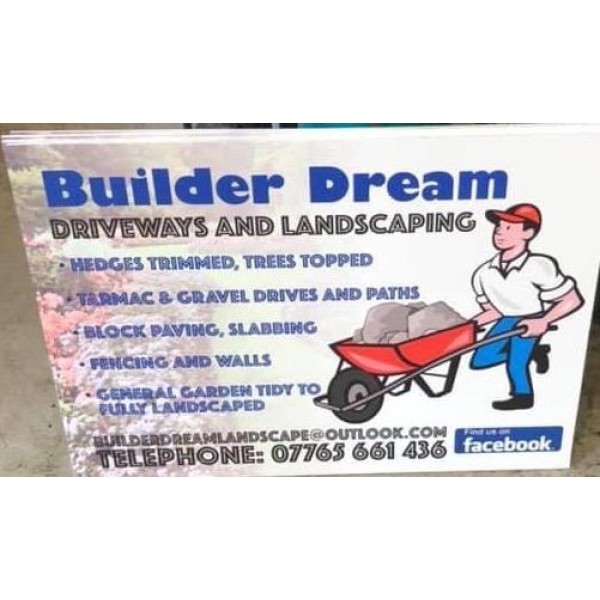 Builder dream driveways and landscaping