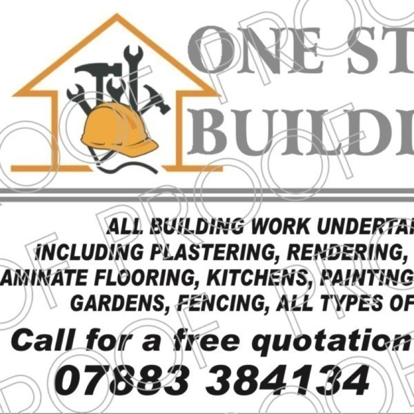 One stop building logo