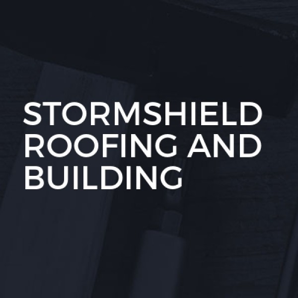 Homeshield roofing and building logo