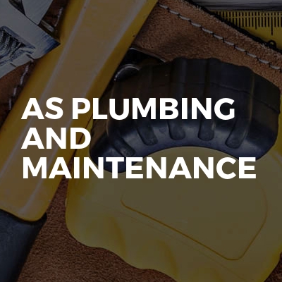 As plumbing and maintenance
